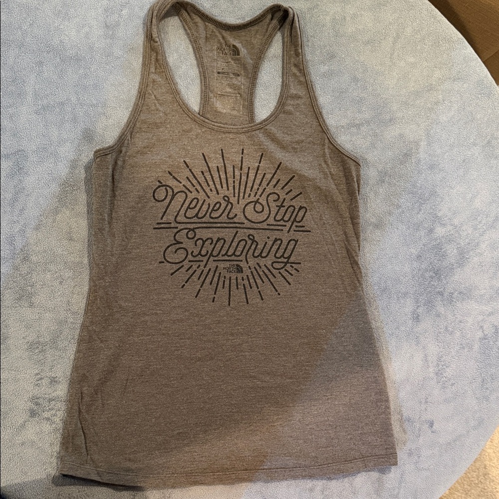 The North Face Women's gray Graphic Tank Top